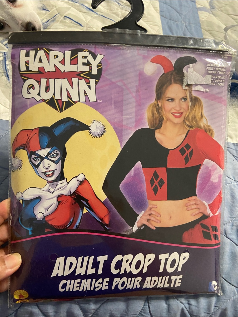 RUBIE’S Dress-Up HARLEY QUINN DC Comics Adult Crop Top Chemise Pour Adult
